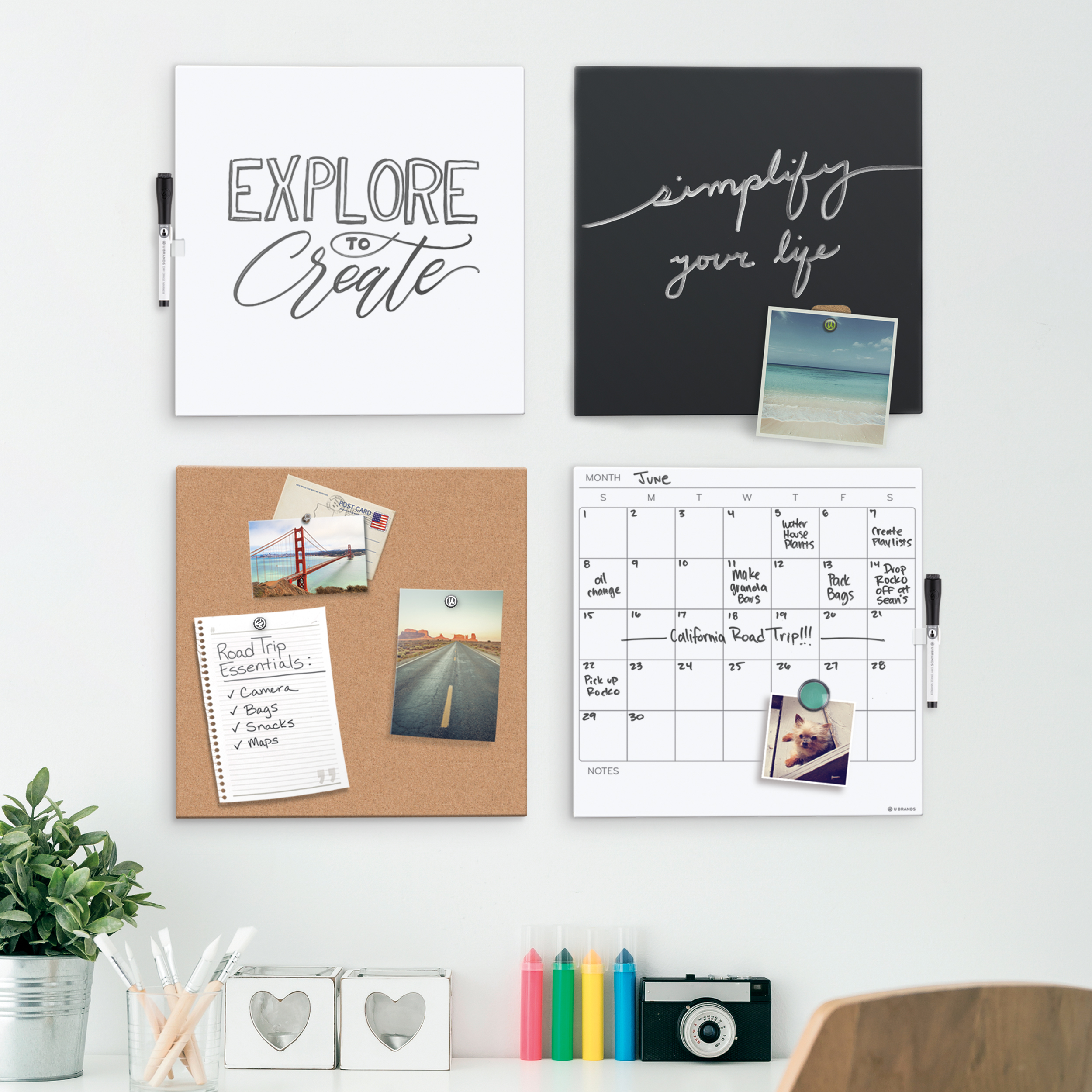 Magnetic+Dry-Erase+Board%2C+14+X+14+Inches%2C+Frameless