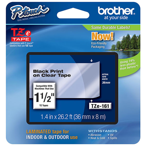 Brother+36mm+%281+1%2F2%26quot%3B%29+Black+on+Clear+Laminated+Tape+%288m%2F26.2%26apos%3B%29+%281%2FPkg%29+For+use+in+P-Touch%3A+PT-53055036009200DX9200PC94009500PC9600
