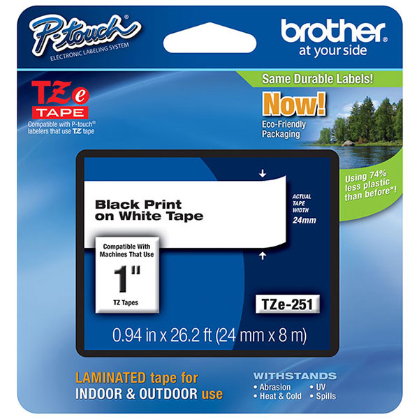 Brother+24mm+%281%26quot%3B%29+Black+on+White+Laminated+Tape+%288m%2F26.2%26apos%3B%29+%281%2FPkg%29+For+use+in+PT-53055036009200DX9200PC94009500PC9600