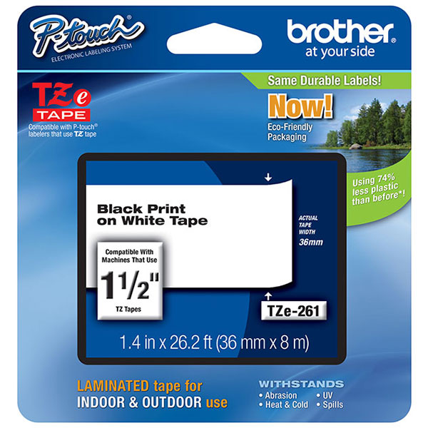 Brother+36mm+%281+1%2F2%26quot%3B%29+Black+on+White+Laminated+Tape+%288m%2F26.2%26apos%3B%29+%281%2FPkg%29+For+use+in+TZ+P-Touch%3A+PT-53055036009200DX9200PC94009500PC9600+Only