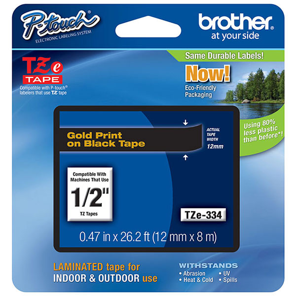Brother+12mm+%281%2F2%26quot%3B%29+Gold+on+Black+Laminated+Tape+%288m%2F26.2%26apos%3B%29+%281%2FPkg%29+For+use+in+TZ+P-Touch%3A+All+TZ+Machines