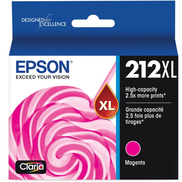 Epson+T212+WF-2850+XP-4105+Claria+High+Capacity+Magenta+Ink+Cartridge+With+Sensormatic