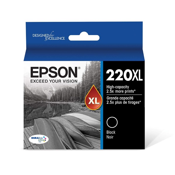 Epson+%28220%29+WorkForce+WF-2630+2650+2660+DuraBrite+Ultra+Black+Ink+Cartridge+Large+Capacity+w%2F+Sensormatic
