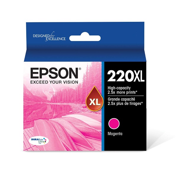 Epson+%28220%29+WorkForce+WF-2630+2650+2660+DuraBrite+Ultra+Magenta+Ink+Cartridge+Large+Capacity+w%2F+Sensormatic