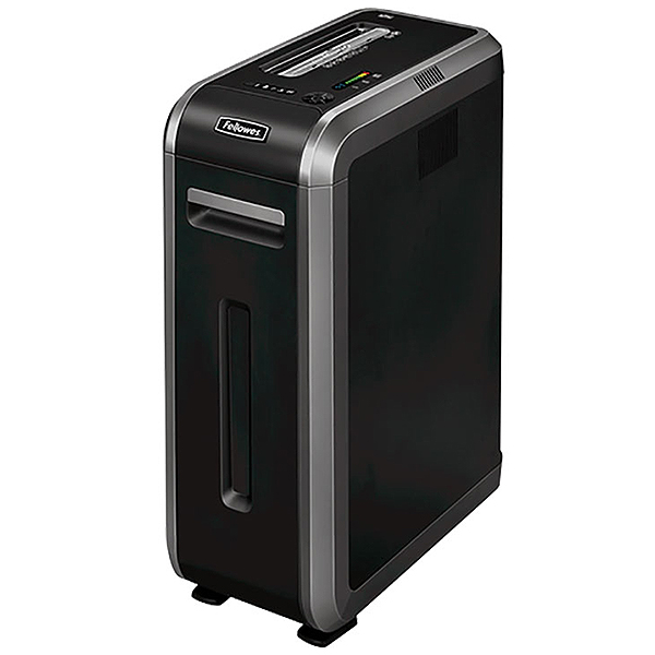 Fellowes+Powershred+125I+Strip-Cut+Shredder+--+Shreds+18+sheets+per+pass+into+7%2F32%26quot%3B+strip-cut+particles+%28Security+Level+P-2%29