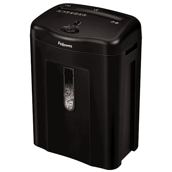 Fellowes+Powershred+11C+Cross-Cut+Shredder+--+Shreds+11+sheets+per+pass+into+5%2F32+x+2-1%2F16+cross-cut+particles+%28Security+Level+P-3%29+--+4.8-gallon+bin