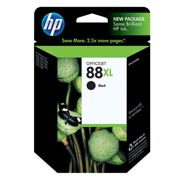HP+88XL+%28C9396AN%29+High+Yield+Black+Original+Ink+Cartridge+%282450+Yield%29