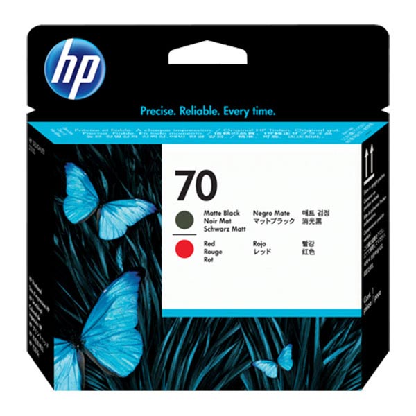 HP+70+%28C9409A%29+Matte+Black%2FRed+Printhead