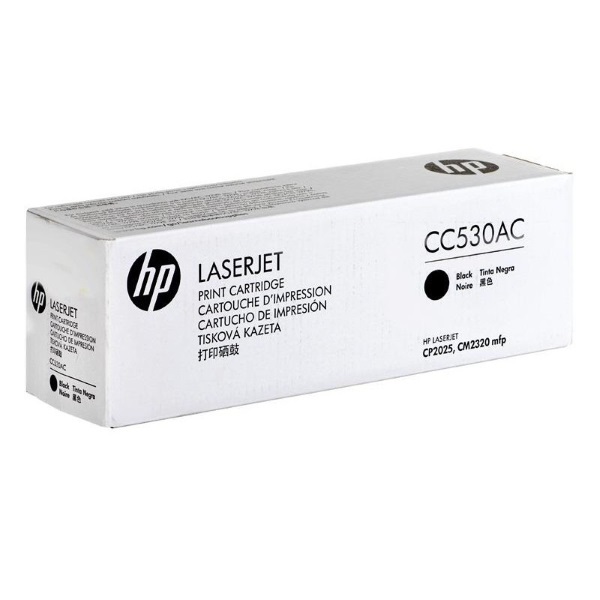 HP+304A+%28CC530AC%29+Color+LaserJet+CM2320+MFP+CP2025+Black+Original+LaserJet+Contract+Toner+Cartridge+%283500+Yield%29