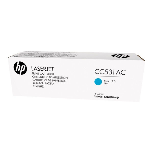 HP+304A+%28CC531AC%29+Color+LaserJet+CM2320+MFP+CP2025+Cyan+Original+LaserJet+Contract+Toner+Cartridge+%282800+Yield%29