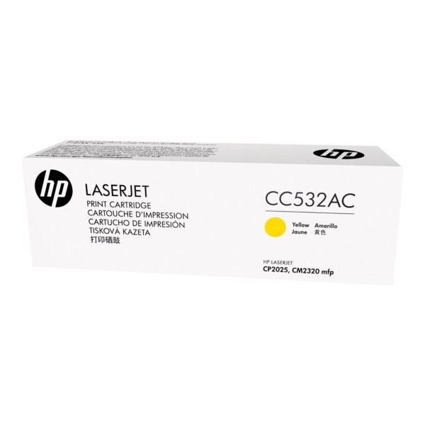 HP+304A+%28CC532AC%29+Color+LaserJet+CM2320+MFP+CP2025+Yellow+Original+LaserJet+Contract+Toner+Cartridge+%282800+Yield%29