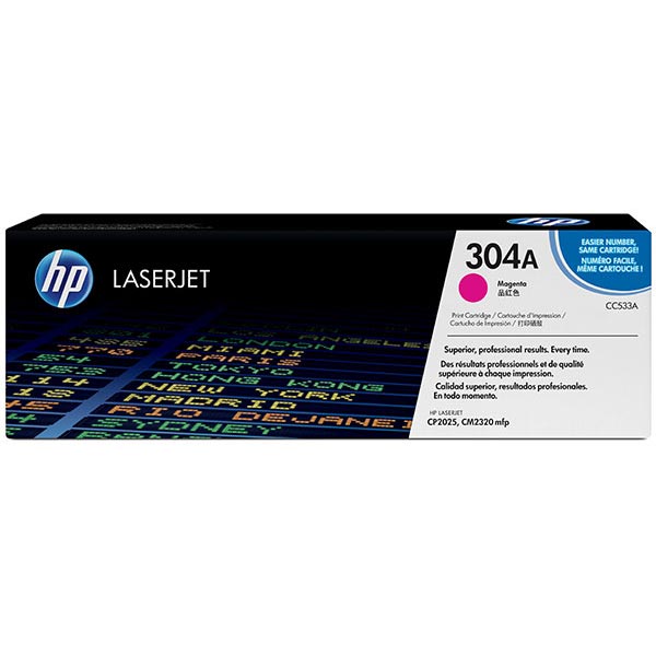 HP+304A+%28CC533AG%29+Color+LaserJet+CM2320+MFPCP2025+Magenta+Original+LaserJet+Toner+Cartridge+for+US+Government+%282800+Yield%29