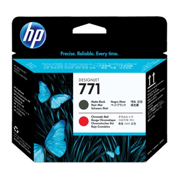 HP+771+%28CE017A%29+Matte+Black%2FChromatic+Red+Printhead
