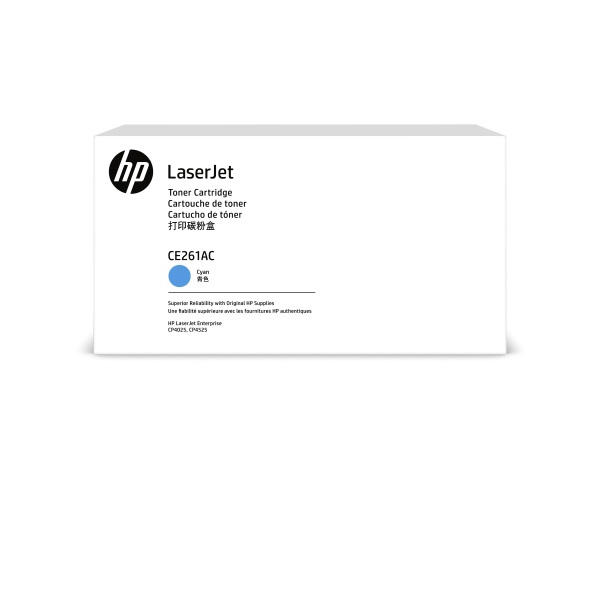 HP+648A+%28CE261AC%29+Color+LaserJet+CP4025+CP4525+Cyan+Original+LaserJet+Contract+Toner+Cartridge+%2811000+Yield%29