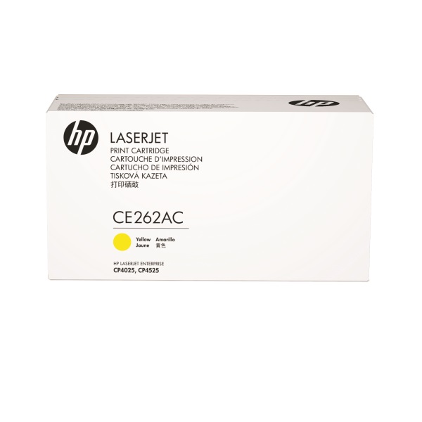 HP+648A+%28CE262AC%29+Color+LaserJet+CP4025+CP4525+Yellow+Original+LaserJet+Contract+Toner+Cartridge+%2811000+Yield%29