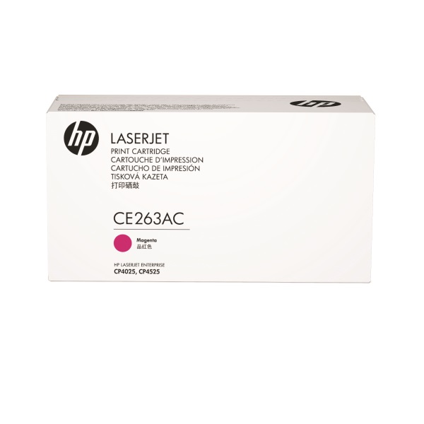 HP+648A+%28CE263AC%29+Color+LaserJet+CP4025+CP4525+Magenta+Original+LaserJet+Contract+Toner+Cartridge+%2811000+Yield%29