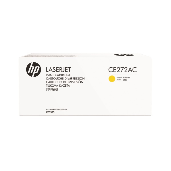 HP+650A+%28CE272AC%29+Color+LaserJet+CP5525M750+Yellow+Original+LaserJet+Contract+Toner+Cartridge+%2815000+Yield%29