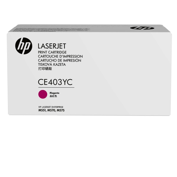 HP+507A+%28CE403YC%29+Color+LaserJet+M551+Enterprise+500+MFP+M570+M575+M575c+Optimized+Yield+Magenta+Original+LaserJet+Contract+Toner+Cartridge+%287800+Yield%29