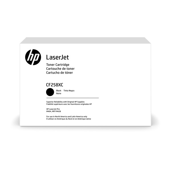 HP+58X+%28CF258XC%29+LaserJet+Pro+M404+M406+M428+M430+High+Yield+Black+Contract+Original+LaserJet+Toner+Cartridge+%2810000+Yield%29