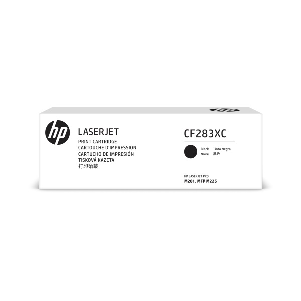 HP+83X+%28CF283XC%29+LaserJet+Pro+M201+MFP+M225+High+Yield+Black+Original+LaserJet+Contract+Toner+Cartridge+%282200+Yield%29