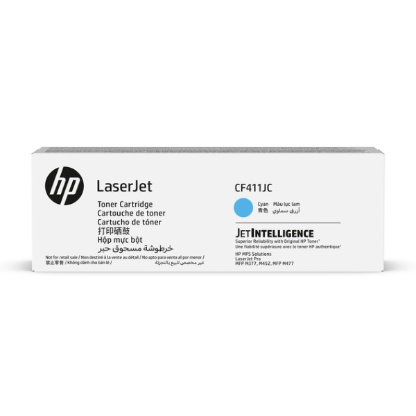 HP+%28CF411JC%29+Color+LaserJet+Pro+M377+M452+MFP+M477+Cyan+Original+LaserJet+Contract+Toner+Cartridge+%286000+Yield%29
