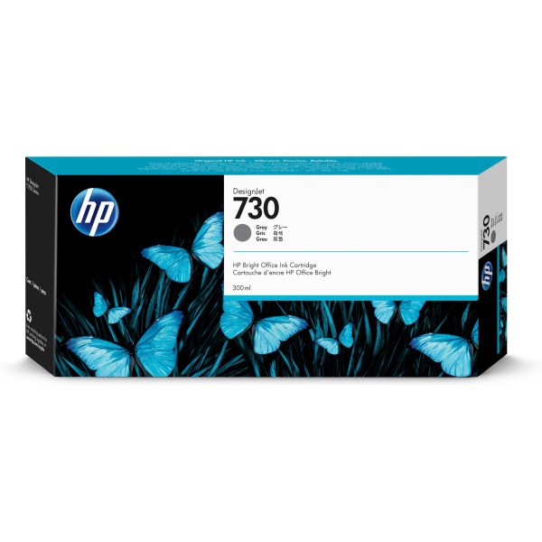 HP+730+%28P2V72A%29+DesignJet+T1700T2600+Gray+Ink+Cartridge+%28300+ml%29