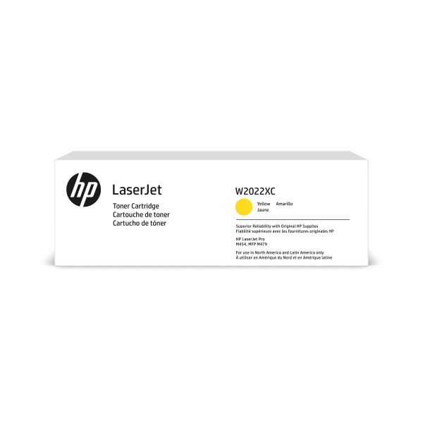 HP+414X+%28W2022XC%29+Color+LaserJet+Pro+M454+M455+MFP+M479+M480+High+Yield+Yellow+Contract+LaserJet+Toner+Cartridge+%286000+Yield%29