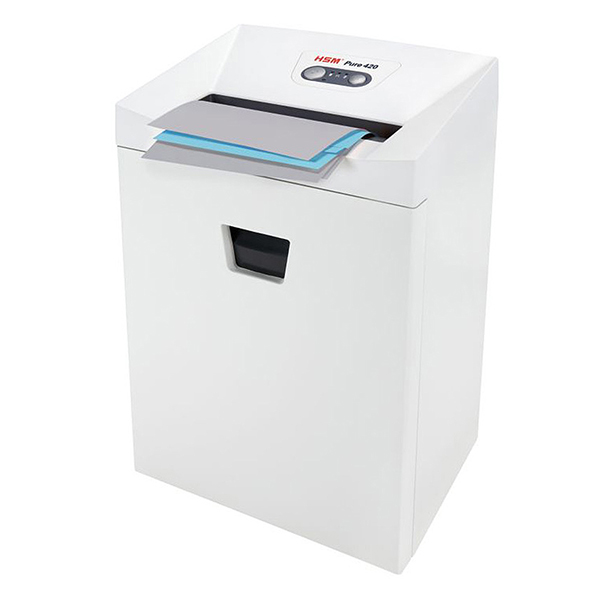 HSM+Pure+420c+Cross+Cut+Shredder+%28Level+3%29+%28Sheet+Capacity%3A+14-16%29+%28Shred+Size%3A+1+1%2F8%26quot%3B+x+3%2F16%26quot%3B%29+%28Waste+Capacity%3A+9.2+Gal%29+%28Accepts+StaplesPaper+ClipsCardsDiscs%29
