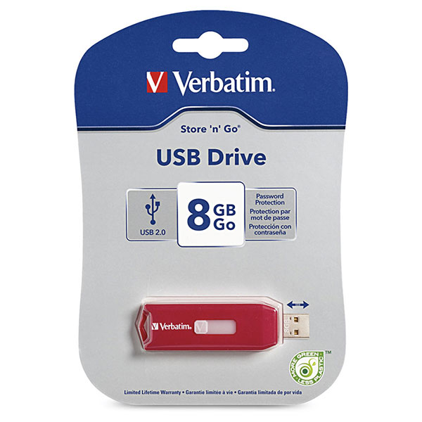 Verbatim+8GB+Store+%26apos%3Bn%26apos%3B+Go+USB+Flash+Drive+-+Red