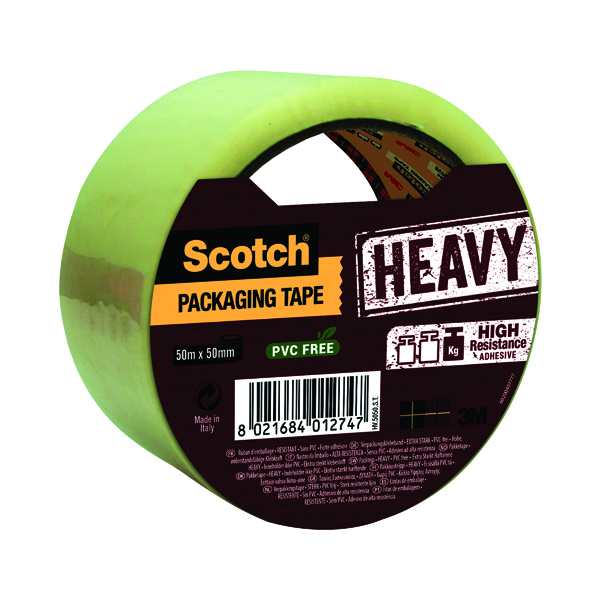 Scotch+Packaging+Tape+Heavy+50mmx50m+Clear+HV.5050.S.B
