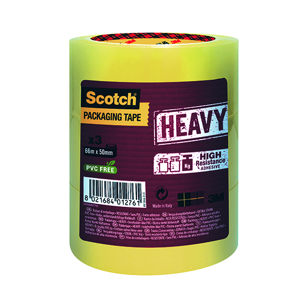 Scotch HDty Packing Tape 50mmx66m Clr