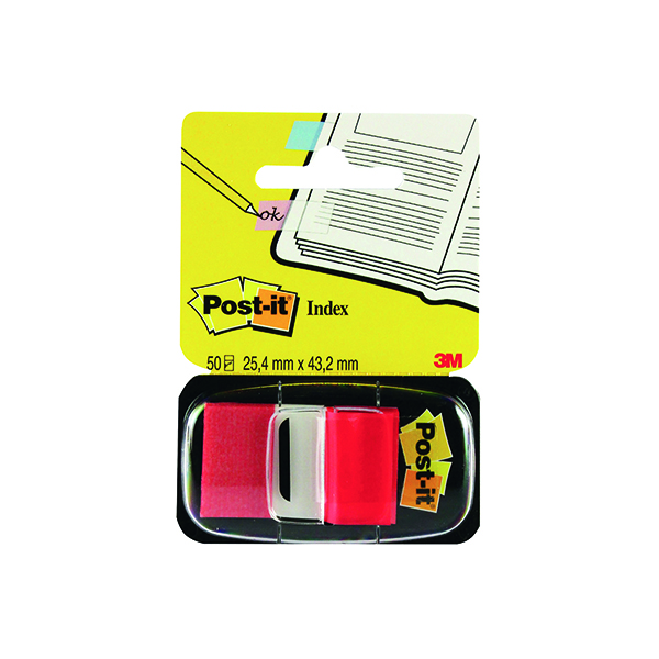 Post-it Index Tabs 25mm Red (Pack of 600) 680-1
