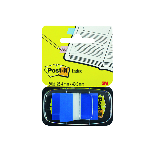 Post-it Index Tabs 25mm Blue (Pack of 600) 680-2