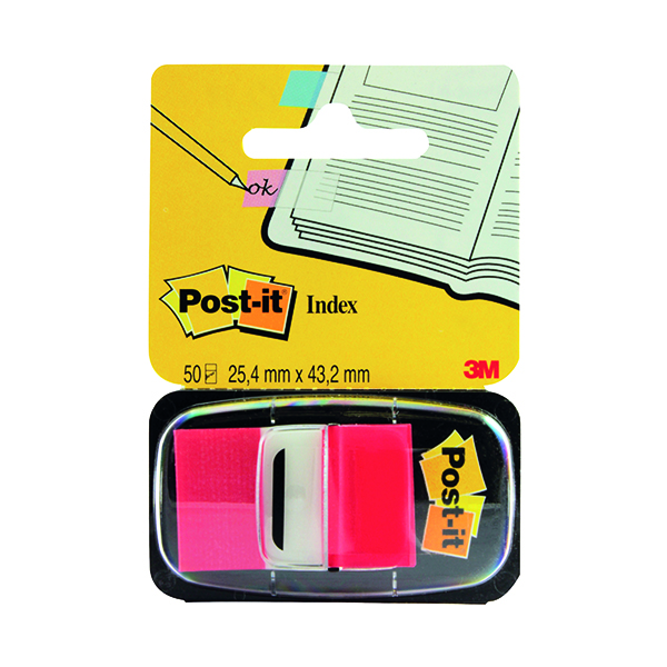 3M+Post-it+Index+Tab+25mm+Red+with+Dispenser+680-1