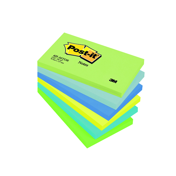 Post-it Notes 76 x 127mm Dream Colours (Pack of 6) 655MT