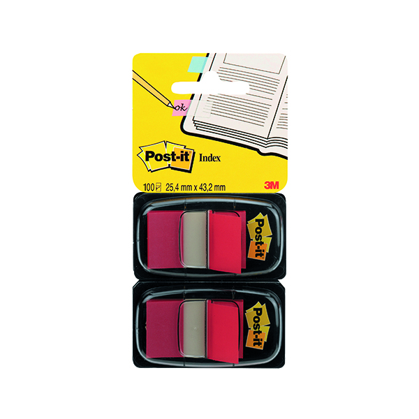 Post-it Index Tabs Dispenser with Red Tabs (Pack of 2) 680-R2EU