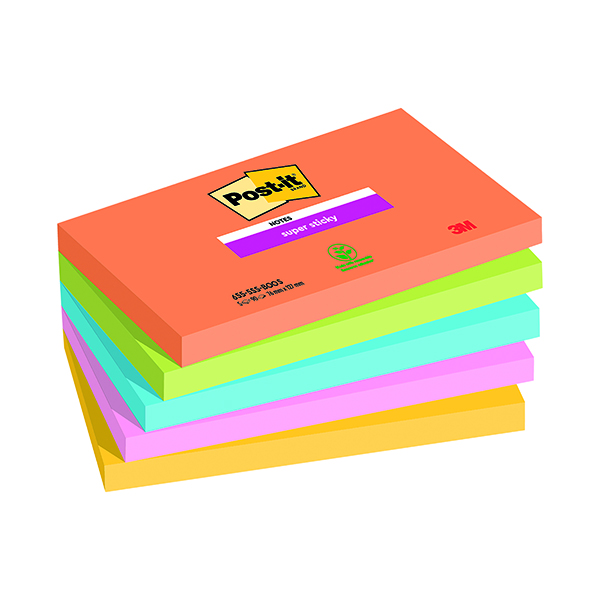 Post-It Notes Boost 76 x 127mm 90 Sheets (Pack of 5) 7100258793