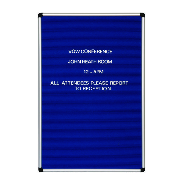 Announce Groove Letter Board Wall Mount Blue 1/SR-9060/P/SS/GU/PS 19MM