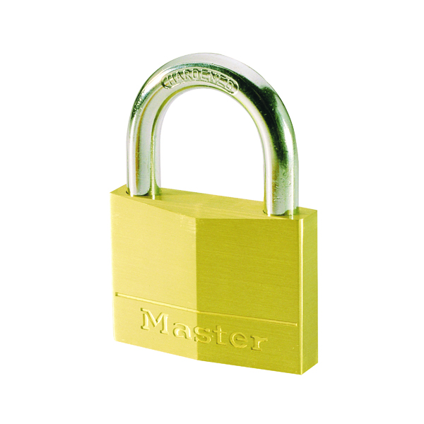 Master Lock Magnum Padlock 30mm Solid Brass with Keys 40043