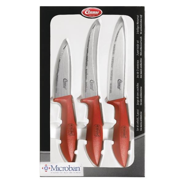 Clauss 3-Piece Paring Vegetable and Utility Kitchen Knife Set CL-80000