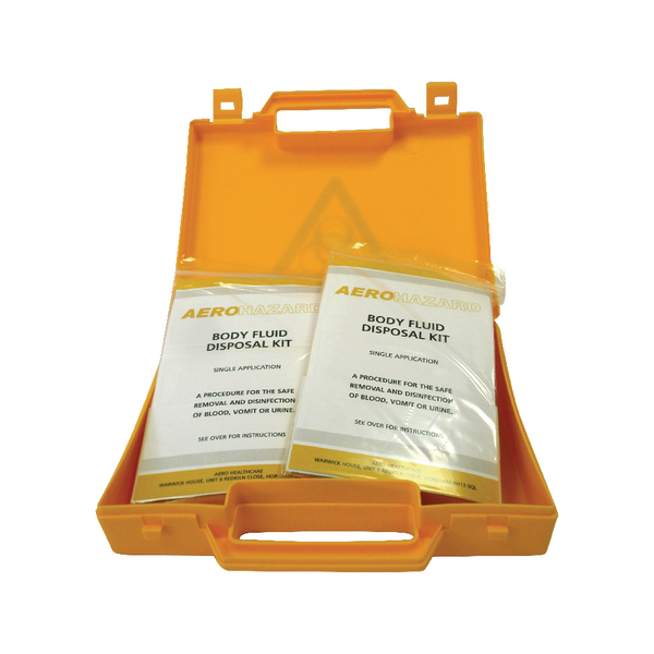 Body Fluid Spillage Kit for Safe Disposal Yellow Case 20217-9