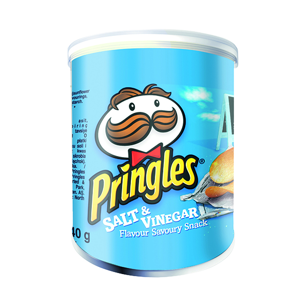 Pringles Salt and Vinegar 40g (Pack of 12) FOPRI172