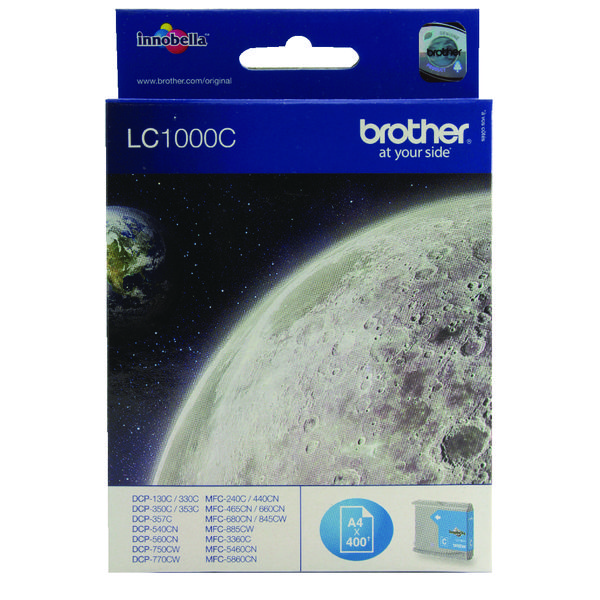 Brother LC1000C Cyan Inkjet Cartridge LC-1000C