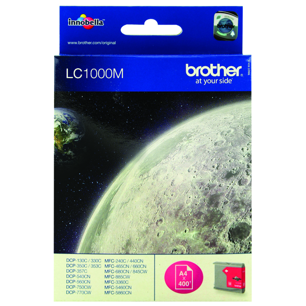 Brother LC1000M Magenta Inkjet Cartridge