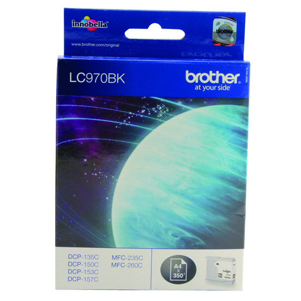 Brother LC970BK Black Inkjet Cartridge LC-970BK