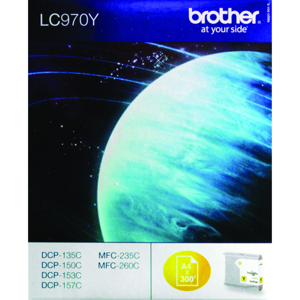 Brother LC-970Y Yellow Inkjet Cartridge