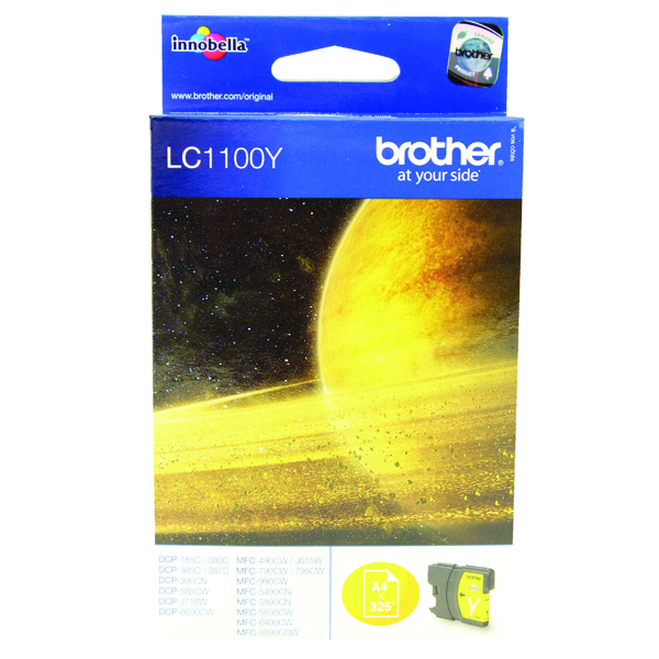 Brother LC1100Y Yellow Inkjet Cartridge