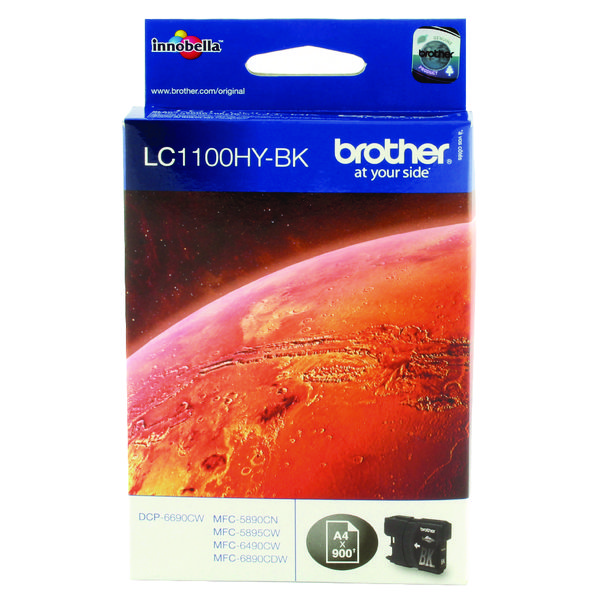 Brother LC-1100 High Yield Black Inkjet Cartridge LC1100HYBK