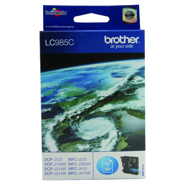 Brother LC985C Cyan Inkjet Cartridge LC-985C