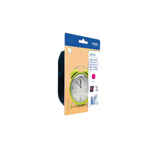 Brother+Magenta+High+Yield+Ink+Cartridge+%281200+page+capacity%29+LC125XLM